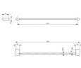 Держатель для полотенец Toto Natural Curve (YT901S6)