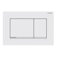 Смывная клавиша Geberit Sigma 30, белый матовый, глянцевый хром (115.883.JT.1)