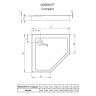 Душевой поддон Radaway Doros PT Compact, 90x90 (SDRPTP9090-05)