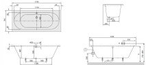 Ванна акрилова Villeroy&Boch O.novo, 180х80 (UBA180CAS2V-01)