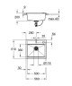 Кухонна мийка гранітна Grohe K700, 56x51, сірий (31651AT0)