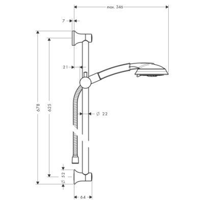 Душевой гарнитур Hansgrohe Raindance Classic 100 Air 3jet (27843000)