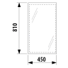 Зеркало в ванную Jika Clear, 45x81 (H4557011731441)