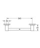 Поручень для ванної Grohe Essentials Cube (40514001)