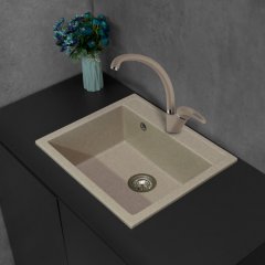 Кухонная мойка гранитная Fancy Marble Oregon, 59x50, песочный (108067001)