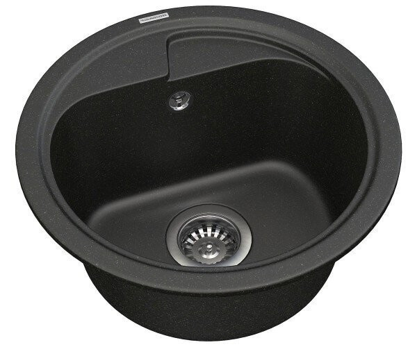 Кухонная мойка гранитная Vankor Polo, 45x45, черный (POLO PMR 01.45 BLACK)