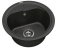 Кухонная мойка гранитная Vankor Polo, 45x45, черный (POLO PMR 01.45 BLACK)
