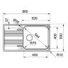 Кухонна мийка сталева Franke SRX 611, 86x50 (101.0456.705)