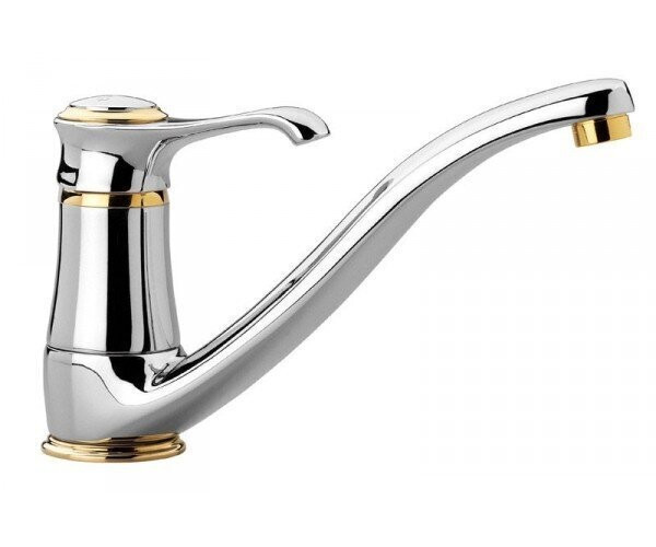 Смеситель для кухни Emmevi Tiffany, однорычажный, черный (NO6095)