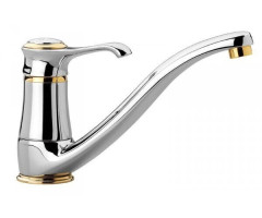 Змішувач для кухні Emmevi Tiffany, одноважільний, чорний (NO6095)