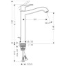 Cмеситель для умывальника Hansgrohe Metris Classic, однорычажный, хром (31078000)