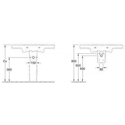 Умивальник підвісний Villeroy&Boch Subway 2.0, 100 (7175A0R1)