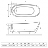 Ванна акриловая Radaway Nikia, 175x78 (WA1-41-175X078U-B)