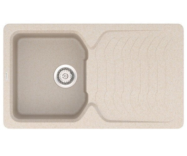 Кухонна мийка гранітна Vankor Sigma, 85x50, бежевий (SIGMA SMP 02.85 BEIGE)