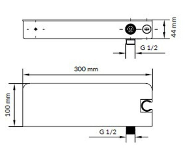 Душевой гарнитур Excellent Fix Fit Clif (AREX.SS.040CR)