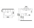 Умивальник врізний Idevit Vega, 65 (2801-0505-07)