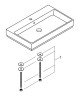 Умывальник накладной Grohe Cube Ceramic, 80 (3947600H)