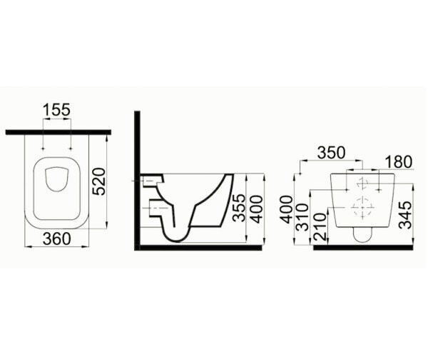 Унітаз підвісний Idevit Halley (SETK3204-2616-001-1-6000)