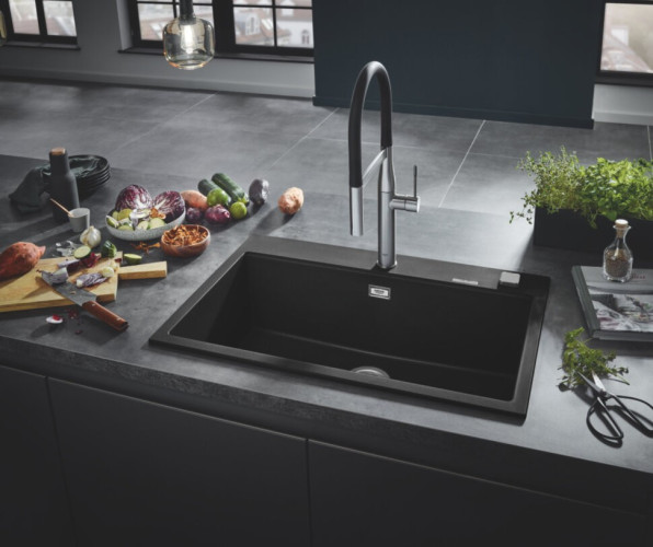 Кухонна мийка гранітна Grohe K700, 78x51, чорний (31652AP0)