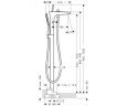 Смеситель для ванны Hansgrohe PuraVida, джойстик, хром (15473000)