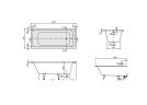 Ванна акриловая Villeroy&Boch Omnia Architectura, 140х70 (UBA147ARA2V-01)