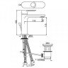 Cмеситель для умывальника Jaquar Ornamix Prime, однорычажный, хром (ORP-CHR-10051BPM)