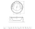 Ванна акрилова Excellent Great Arc, 160x160 (WAEX.GRE16WH)