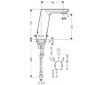 Cмеситель для умывальника Hansgrohe Metris S, инфракрасный, хром (31103000)