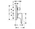 Смеситель для ванны Hansgrohe PuraVida, однорычажный, хром (15445000)