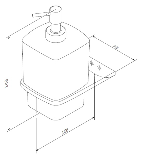 Дозатор для жидкого мыла AM.PM Inspire 2.0 (A50A36900)