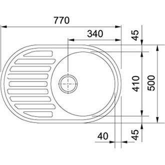 Кухонная мойка гранитная Franke ROG 611, 77x50, графит (114.0254.785)