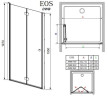 Душевые двери Radaway Eos DWB 70L, левые (37883-01-01NL)