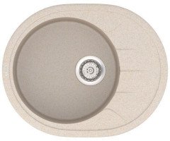 Кухонная мойка гранитная Vankor Sity, 61х50, бежевый (SITY SMO 02.61 BEIGE)