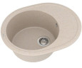 Кухонна мийка гранітна Vankor Sity, 61х50, бежевий (SITY SMO 02.61 BEIGE)