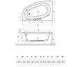 Ванна акрилова Excellent Kameleon, права, 170x110 (WAEX.KMP17WH)