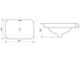 Умывальник накладной Excellent Hasko, 57 (CEAC.3718.570.WH)