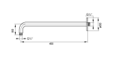 Кронштейн для верхнього душу Steinberg Serie 100 (100 7900)