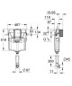 Бачок для унітазу Grohe GD2 (38661000)