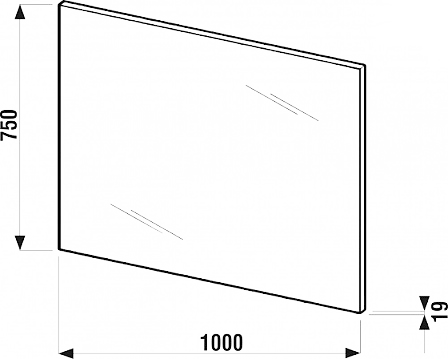 Зеркало в ванную Jika Lyra Plus, 100x75 (H4555560393041)