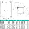 Душова кабіна Radaway Euphoria KDD, права, 100x100 (383062-01R)