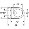 Унітаз підвісний Geberit Modo Round Rimfree, soft-close (502.939.00.1)