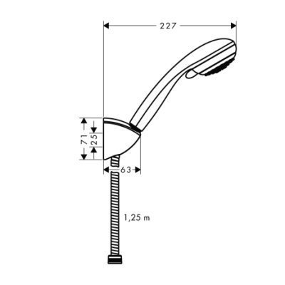 Душевой гарнитур Hansgrohe Vario/Porter (27558000)