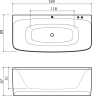 Ванна з гідромасажем Balteco Loop, 189x89 (LOOP)