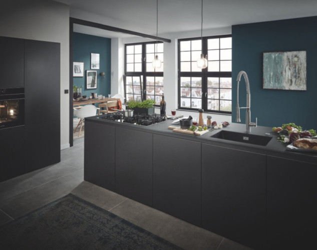 Кухонная мойка гранитная Grohe K700U, 61x46, черный (31655AP0)