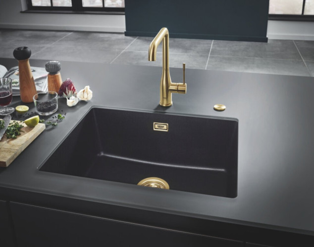 Кухонная мойка гранитная Grohe K700U, 61x46, черный (31655AP0)