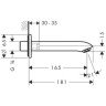 Вилив Hansgrohe Metris, хром (31494000)