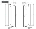 Душевые двери Radaway Essenza New DWJ 80L, левые (385012-01-01L)