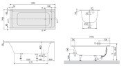 Ванна акрилова Villeroy&Boch Omnia Architectura, 170х70 (UBA177ARA2V-96)