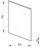 Зеркало в ванную Jika Lyra Plus, 50x75 (H4531910383041)