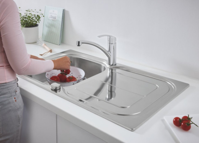 Кухонная мойка стальная Grohe K300, 97x50 (31564SD0)